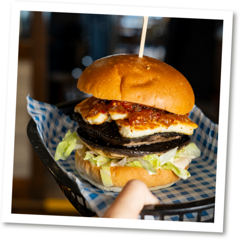The shroom veggie burger